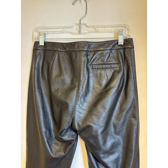 Laundry 1990s Black Leather Pants 4 - Picture 5 of 7